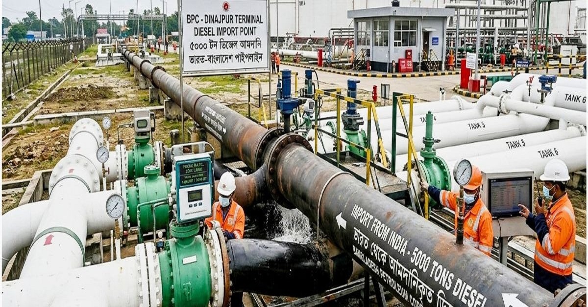 জ্বালানি নিরাপত্তায় ভারত-বাংলাদেশ মৈত্রী, পাইপলাইনে নুমালিগড় থেকে তেল  যাচ্ছে পার্বতীপুরে